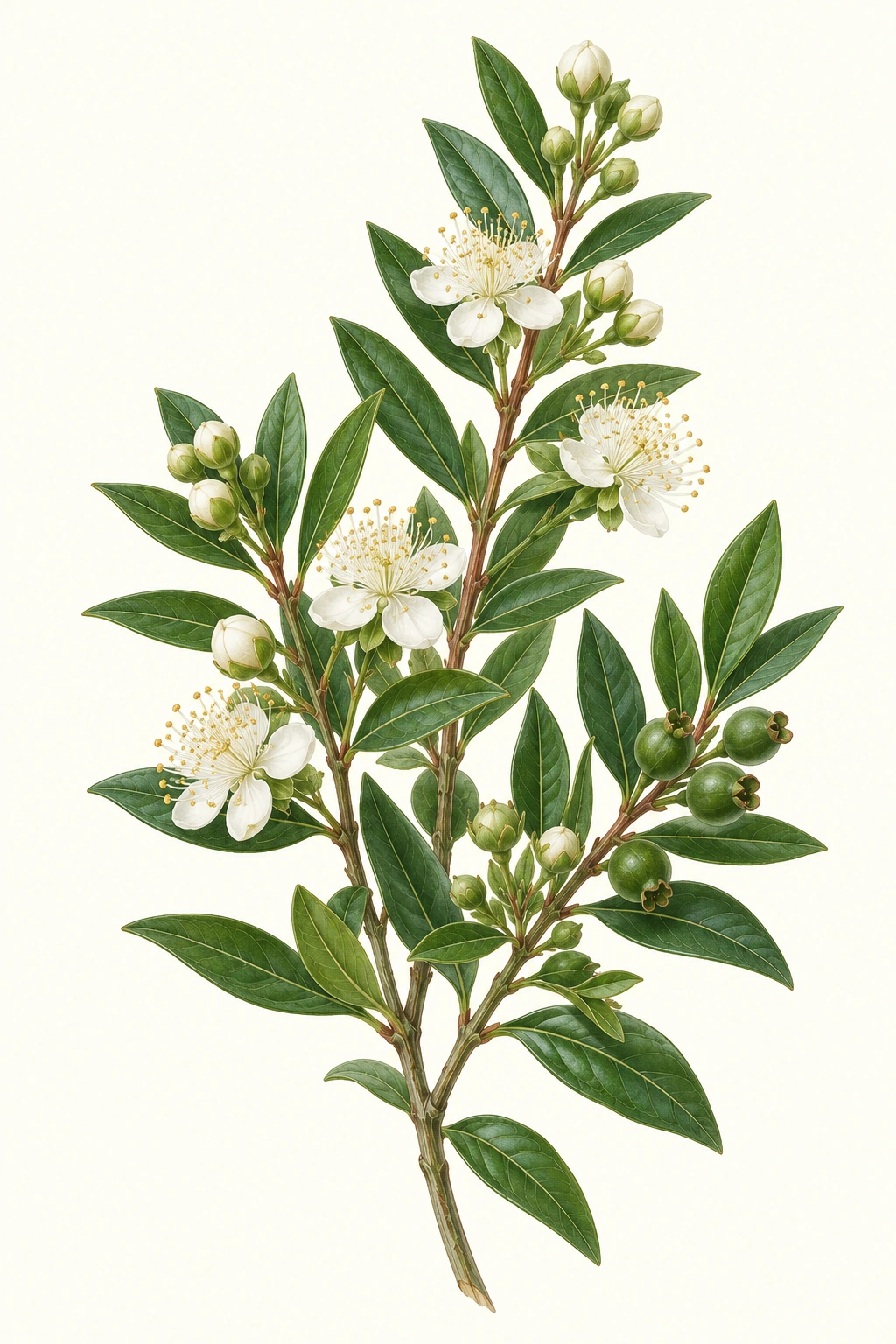 Illustration de Myrte verte